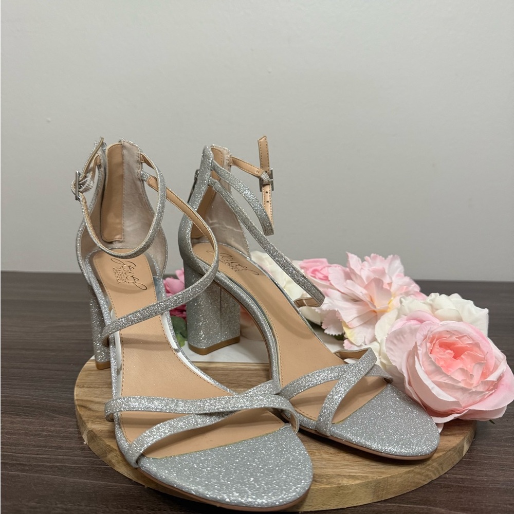 Jewel Badgley Mischka - Devorah Evening Sandals - Size 9 - NWOB - Picture 2 of 7